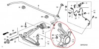 Honda Кулак передний левый Type R FN2