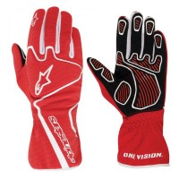 Alpinestars Перчатки детские для картинга Tech 1-K Race S, красно-белые