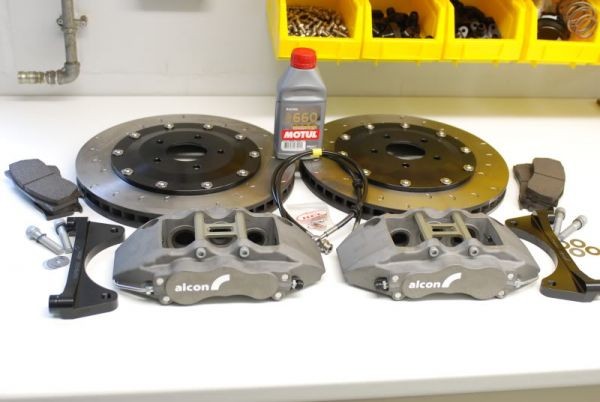 ALCON Комплект передних тормозов трэковый на Evo 4-10 (343mm)