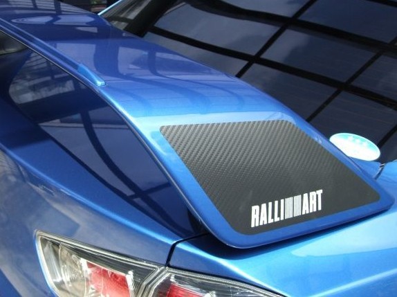 RALLIART Наклейки карбоновые на задний спойлер EVO X