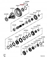 MMC Подшипник дифференциала верхний EVO X