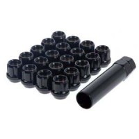 MUTEKI Комплект колесных гаек 12x1.5 открытые, черный