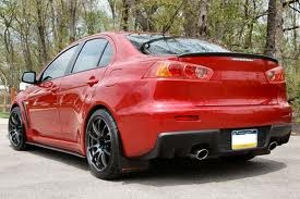 REXPEED Накладки вокруг выхлопа для EVO X (карбон)