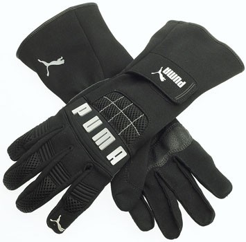 Puma Kart Cat Gloves Перчатки для картинга, черные, р-р 7
