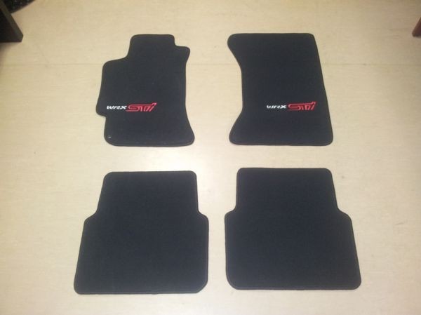 Omsp Ковры салонные велюр к-кт (красная прострочка) Subaru WRX STI