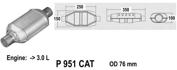 Fenno Steel Катализатор (d = 76 мм)