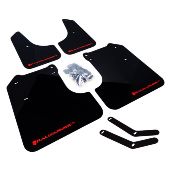 Rally Armor  К-т брызговиков UR для IMP 2.5i/WRX Red Logo