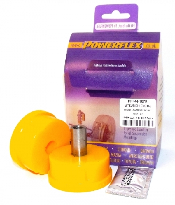 POWERFLEX Опора дифференциала (трансфера) передняя (road use) EVO X