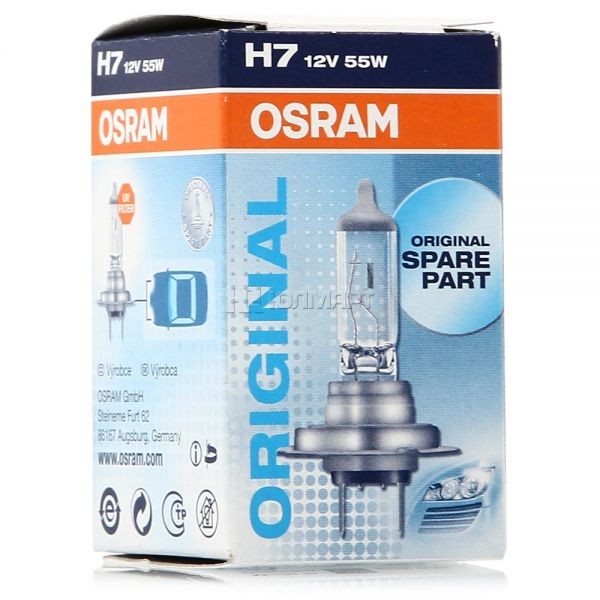 Osram Лампа галогеновая головного света H7 PX26d 12V 55W Original line 1шт