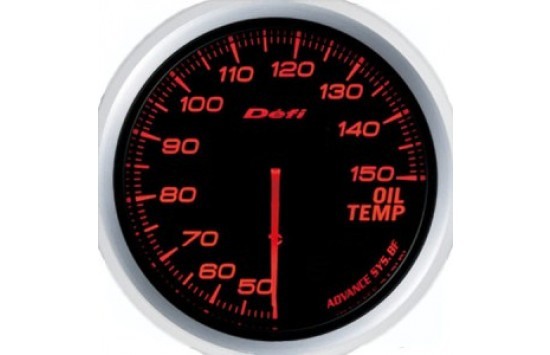DEFI Advance BF  Oil Temp.Meter 60 ADV-BF, Red